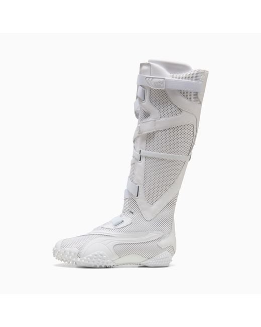 PUMA Gray Mostro Leather High Boots