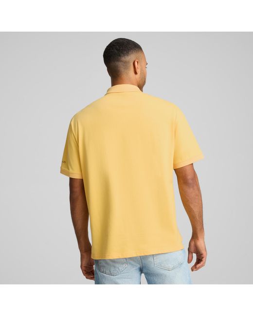 PUMA Yellow Manchester City Ng Polo Shirt for men