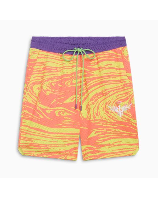 PUMA Melo Spark Basketbalshort in het Yellow voor heren