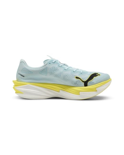 PUMA Yellow Deviate Nitroâ Elite 4 Road Running Shoes for men