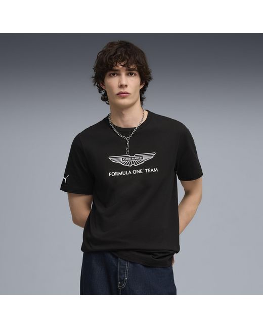 PUMA Black X Aston Martin Aramco F1 Team Essentials T-Shirt for men