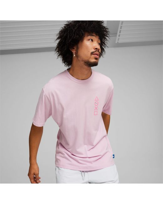 PUMA Pink X Playstation T-shirt for men