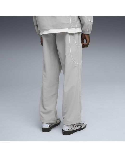 PUMA Tech Relaxed Trainingshose Herren, Echo/Weiß in Gray für Herren