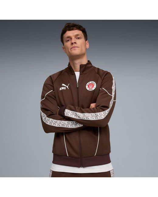 PUMA Brown Fc St. Pauli King Anthem Jacket Espresso for men