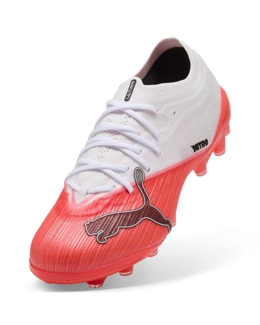 PUMA Red Ultra Nitro 7 Pro Ag Football Boots