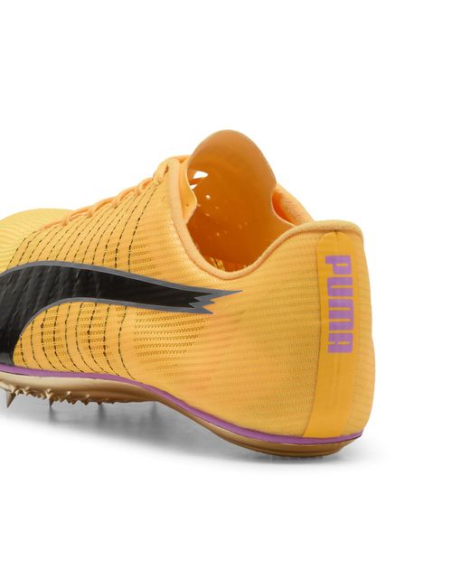 PUMA Yellow Evospeed Brush 6 Track & Field Sprinting Spikes Shoes