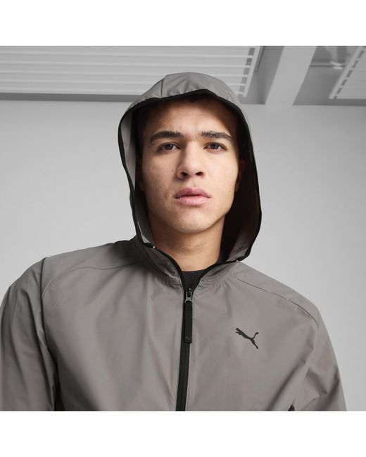 PUMA Gray Tech Relaxed Track Jacket for men
