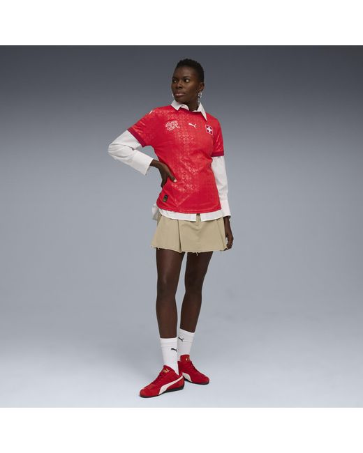 PUMA Red Schweiz Frauen-Team 2025 Heimtrikot Damen, Accessoires