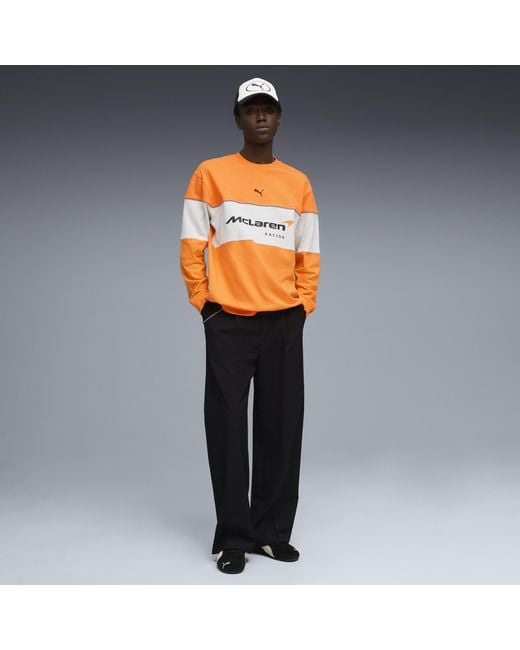 PUMA Orange Mclaren Racing Relaxed Sweatshirt for men