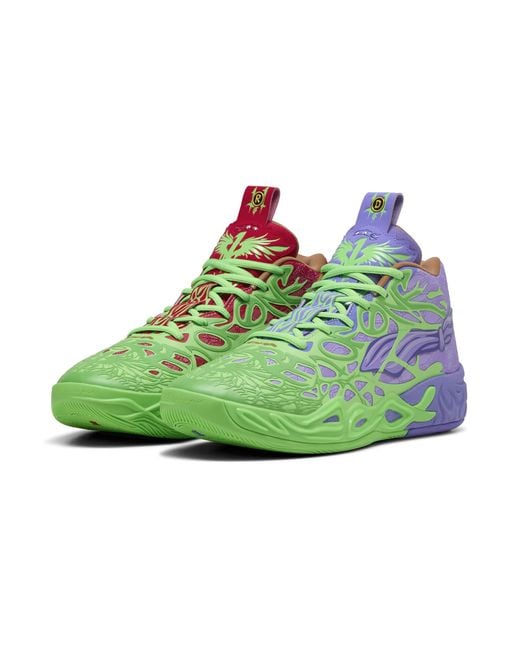 Scarpe Da Basket Hoops X Tmnt Mb.04 Rd Per Donna, Verde/Rosso/Altro di PUMA in Green