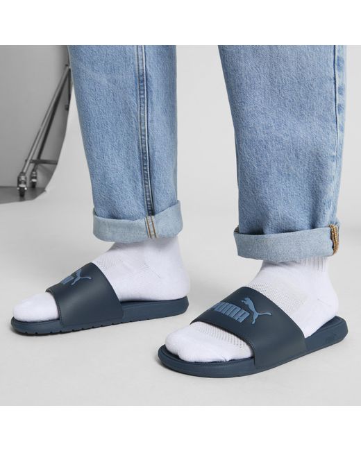 PUMA Blue Cool Cat 2.0 Slides for men