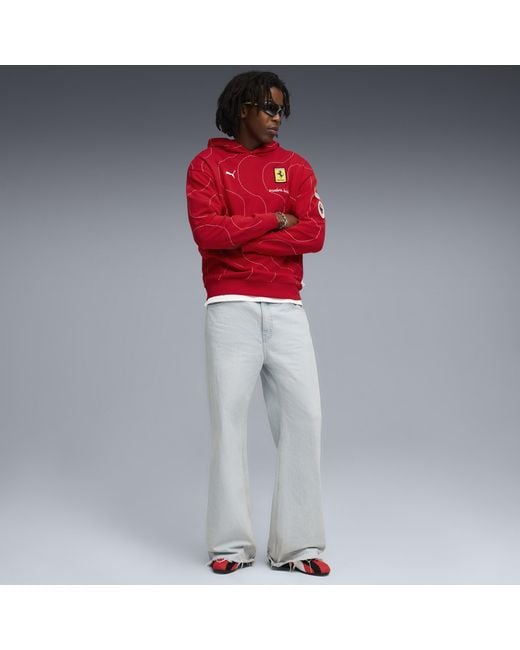 Sudadera Con Capucha Scuderia Ferrari Hp Monza Para Hombre, Ropa, Rosso Corsa PUMA de hombre de color Red