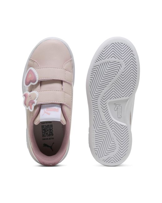 Zapatillas Smash 3.0 Badges Para Niños, Calzado, Mauve Mist/Blanco PUMA de color White