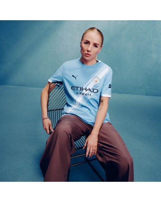 PUMA Blue Manchester City 25/26 Heimtrikot Damen, Sport, Light/Weiß