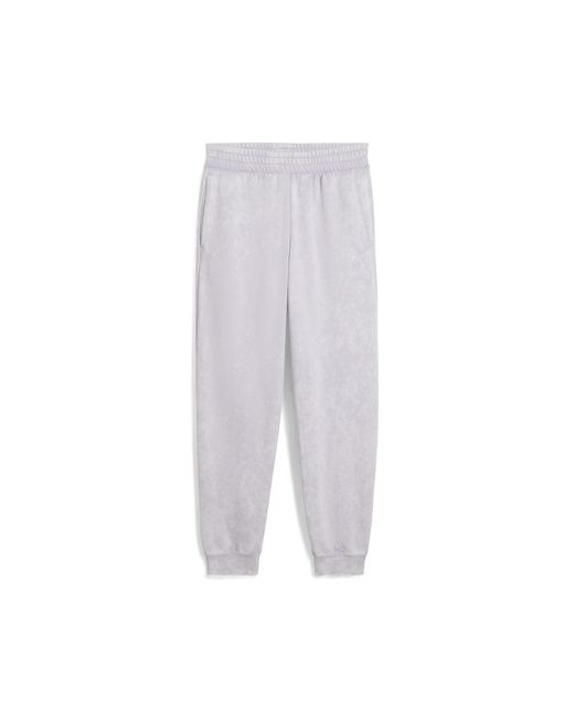 PUMA Gray Elevated Essentials Acid Wash Fleece Sweatpants