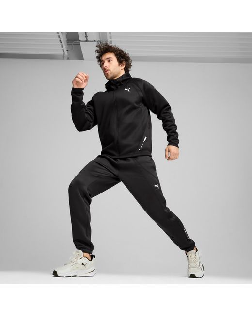 PUMA Black Cloudspun Tech Lbl Jacket for men