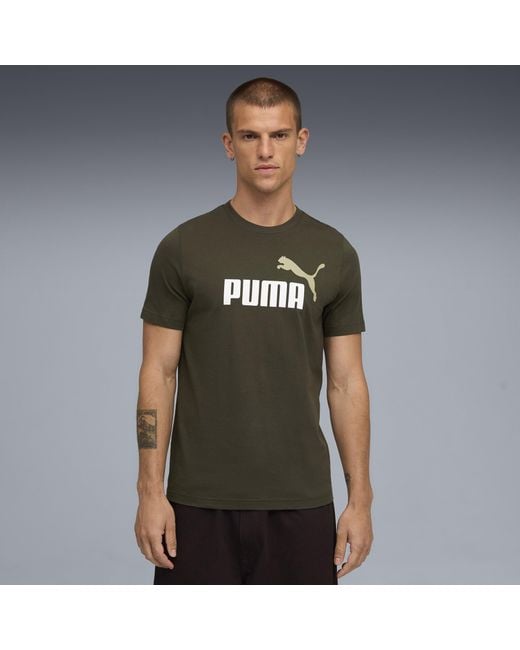 PUMA Essentials 2 Colour No. 1 Logo T-Shirt Herren, Kleidung, Dark in Gray für Herren