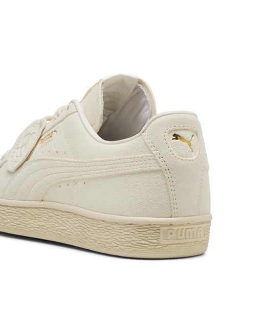 PUMA White Charles F. Stead Suede Sneakers