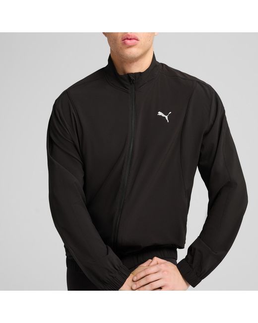 PUMA Velocity Geweven Hardloopjack Voor in het Black voor heren
