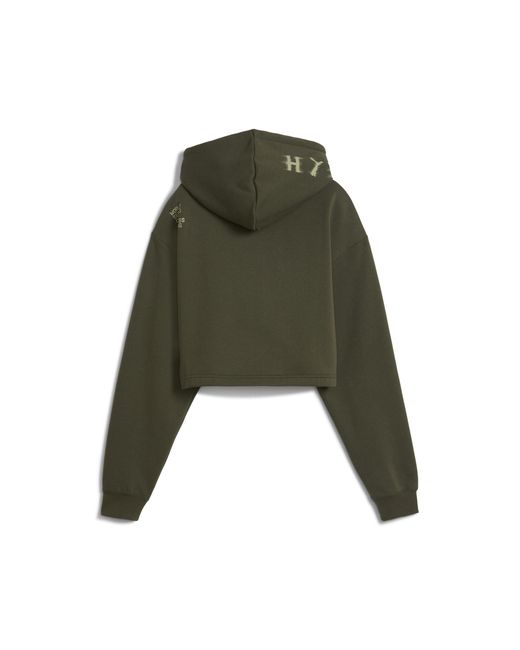 PUMA Green X Hyrox Heavyweight Hoodie Damen