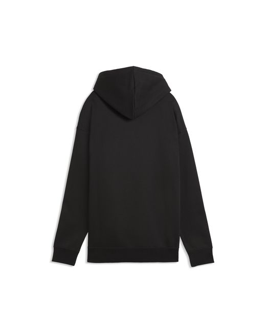 PUMA Black Essentials Fleece Relaxed Hoodie