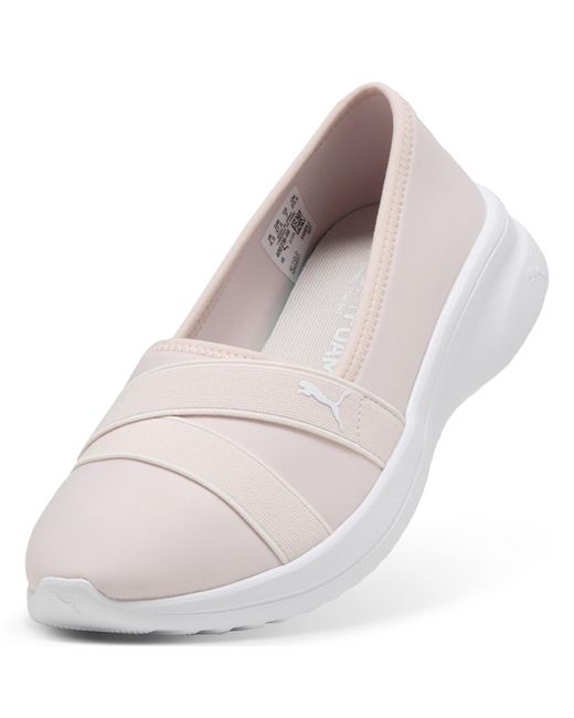 PUMA White Adelina 2 Slip-On Shoes
