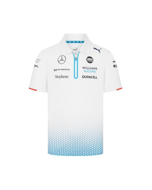 PUMA Blue Williams Racing 2024 Team Polo Shirt for men