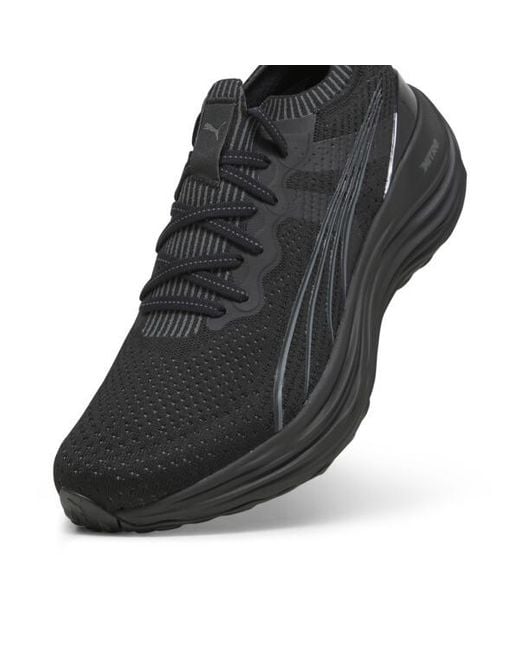 PUMA Black Foreverrun Nitroâ Knit Running Shoes for men