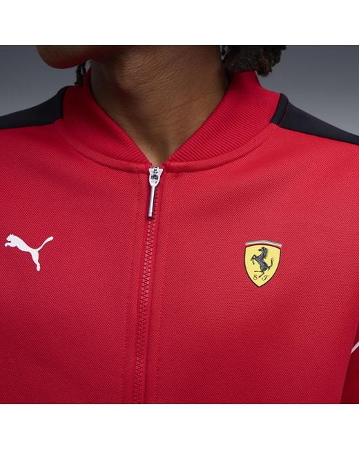 PUMA Red Scuderia Ferrari Mt7 Track Jacket for men