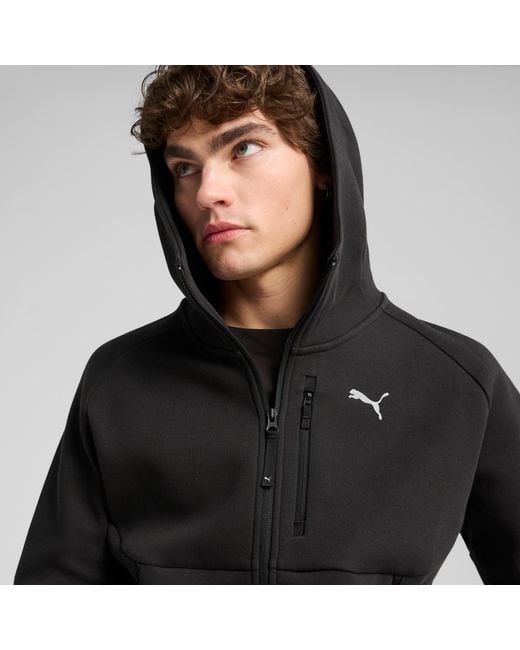PUMA Black Tech Full-Zip Hoodie for men