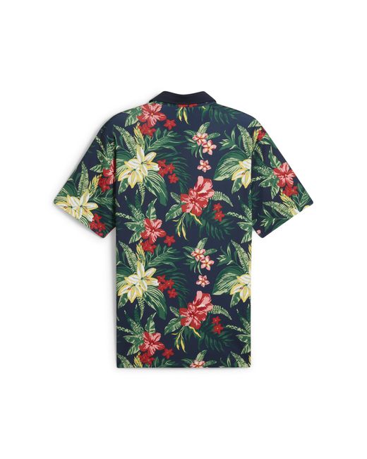 PUMA X Palm Tree Crew Floral Polo Herren in Blue für Herren