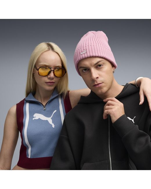 PUMA Pink Essentials Patch Beanie, Accessoires, Poised