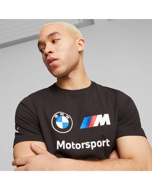 PUMA Black Bmw M Motorsport Ess Logo T-shirt for men