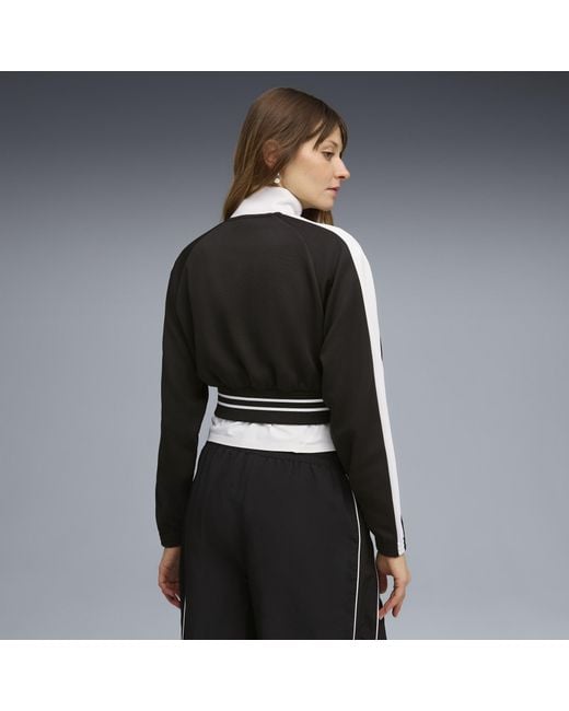 PUMA Black T7 Cropped Track Jacket