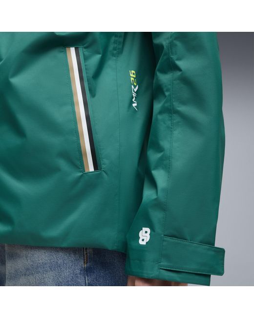 PUMA Green X Aston Martin Aramco F1 Team Replica Rain Jacket for men