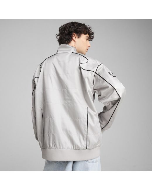 PUMA Gray Relaxed Racer Jacke