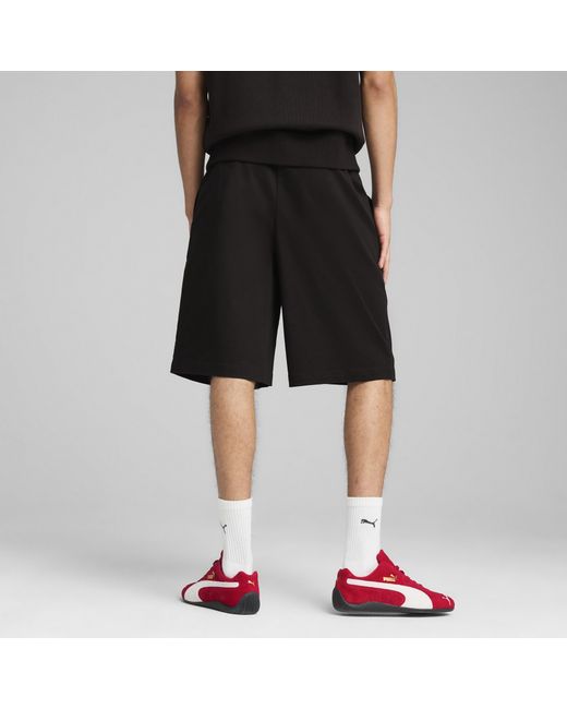 PUMA Black Wardrobe Essentials Relaxed 11" Shorts for men