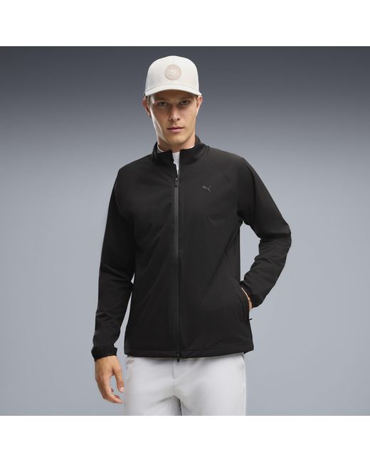 PUMA Black Raincell Full-Zip Golf Jacket for men