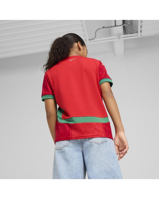 Camiseta 1.ª Equipación Marruecos 2025 Juvenil PUMA de color Red