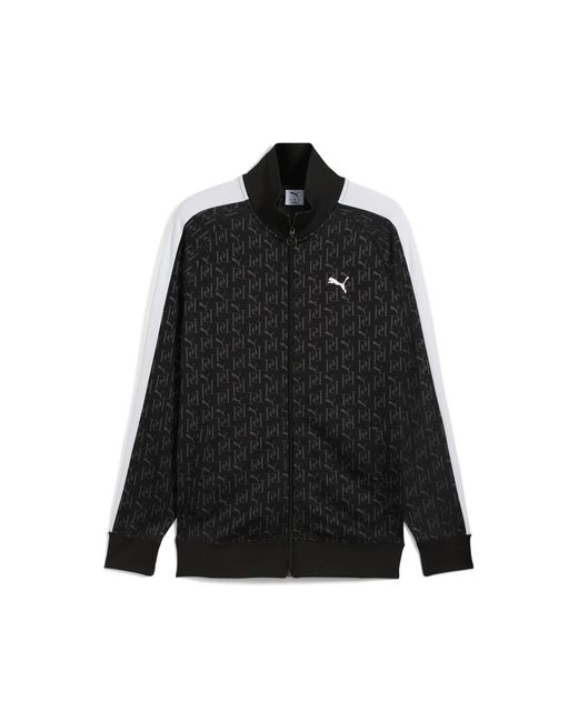 PUMA T7 Allover-Print Trainingsjacke Herren, Kleidung in Black für Herren