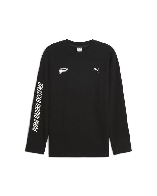 T-shirt Manches Longues Décontracté En Tissu Gaufré Future..archive E PUMA en coloris Black