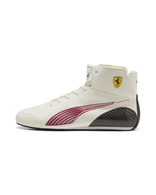 PUMA White Scuderia Ferrari Speedcat Pro Charles Leclerc Boots for men