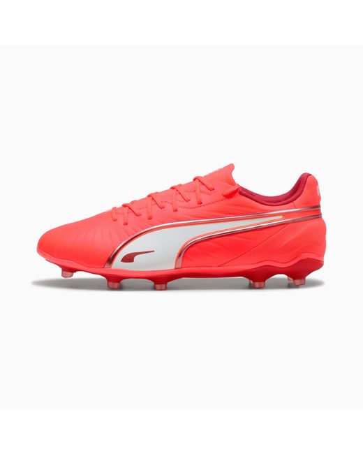 PUMA Red King Match Fg/Ag Football Boots Glowing/ Fire