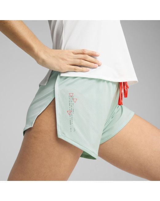 PUMA Green Run 3" Split Shorts