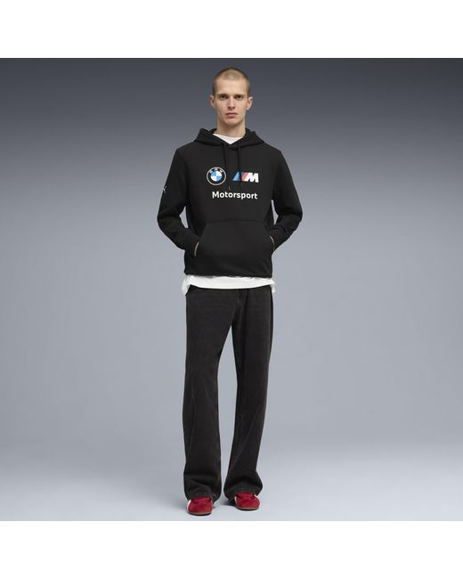 PUMA Black Bmw M Motorsport Essentials Hoodie for men