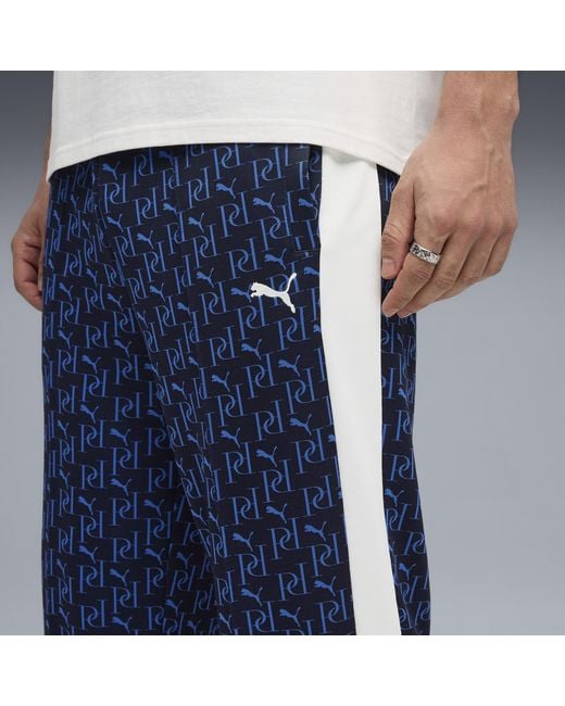 PUMA T7 Allover-Print Relaxed Trainingshose Herren, New in Blue für Herren