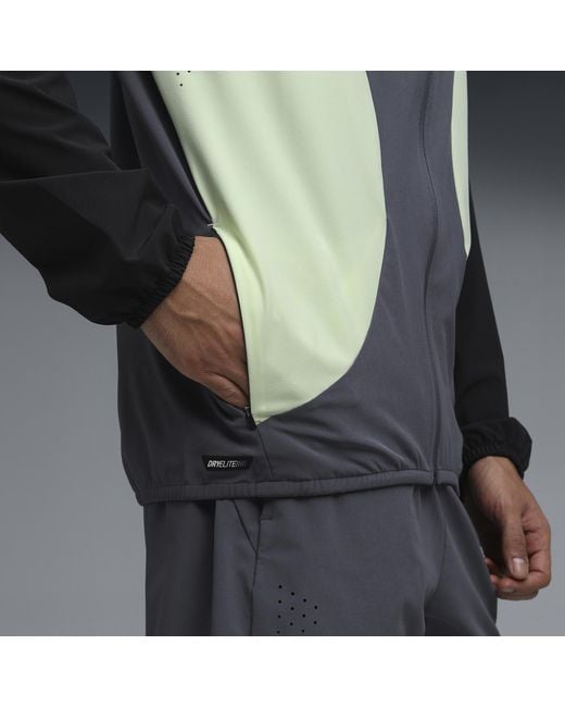 PUMA Gray Pwrmode Training Warm-Up Jacket for men