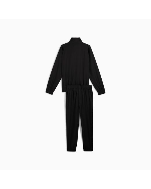 PUMA Black Woven Colourblock Tracksuit