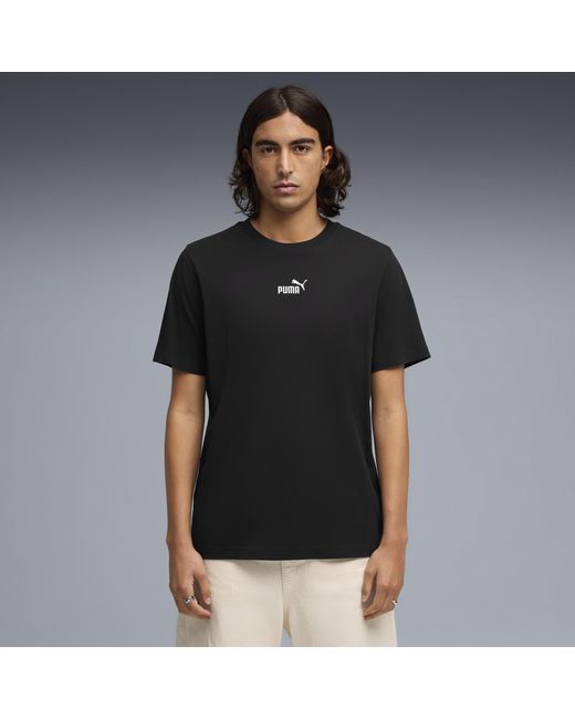 PUMA Black Essentials Small No.1 Logo T-Shirt for men