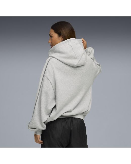 Sudadera Con Capucha X Rosé T7 Para Mujer, Ropa, Flat Light Gris Heather PUMA de color Gray